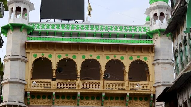 ancient Sufi Tomb of sufi saint Khawaja Moinuddin Chishti dargah unique architecture at day