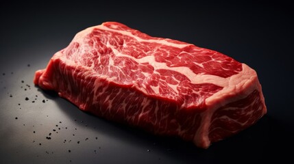 A5 Wagyu Brilliance: Captivating Isolation and Marbling, Generative AI