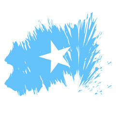brush flag somalia transparent background, somalia brush watercolour flag design template element PNG file somalia flag