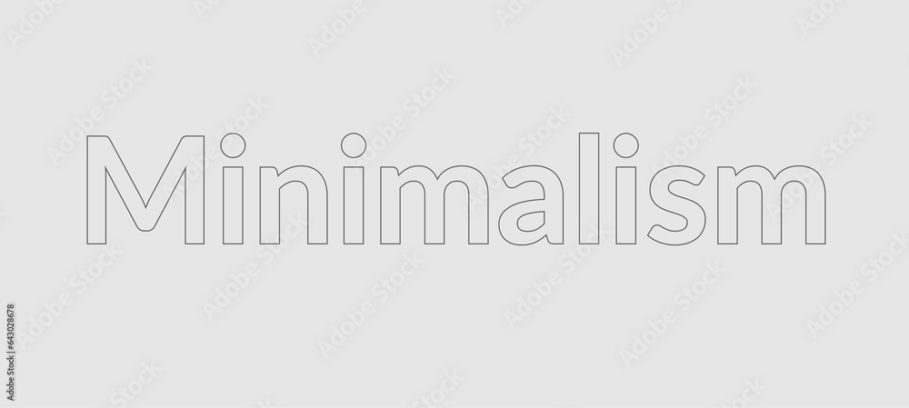 Poster minimalism image with text concept. minimalism image.