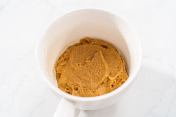 Pumpkin mug cake