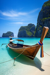 Calm Phi Phi island in Thailand