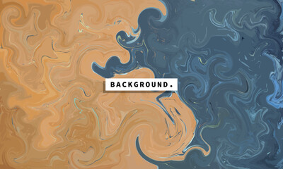 Abstract fluid marble background template copy space. Liquid contemporary art backdrop design. Swirl graphic element for poster, banner, magazine cover, presentation, or landing page.