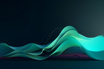 Wallpaper 4K minimalistic abstract wave