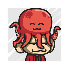 chibi character octopus