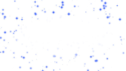 外側にある青色の星のキラキラパーティクル素材(背景透過)アルファチャンネル付png	
