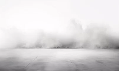  Empty white background with smoke or fog on the floor © bbdesign1