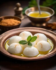 Rasgulla, a Traditional Sweet Indian Dessert