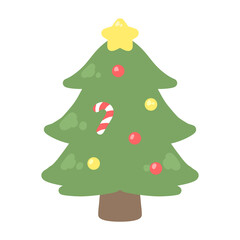 デコレーションクリスマスツリー⭐︎PNG