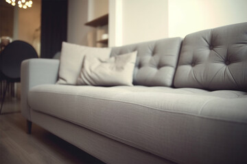 plush sofa in the living room