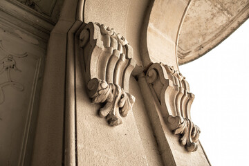  Architectural elements.Baroque palace located in the town of Keszthely, Zala, Hungary.