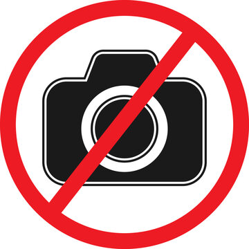 No image available icon. Photo camera icon. Flat, illustration eps