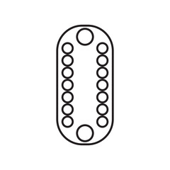 Congklak vector icon