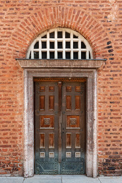 Old door of St. Sofia Church, Sofia, Bulgaria