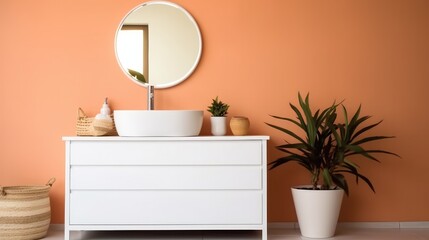 Bathroom and wash basin, Modern bathroom.
