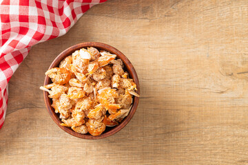 dried shrimps or dried salted prawn