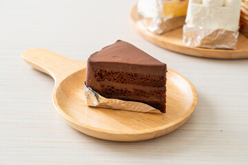 chocolate cake with soft chocolate layer
