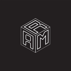 Cube letter logo 