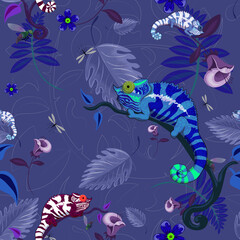 chameleon pattern seamless texture design