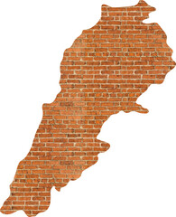 armenia map brick wall texture.