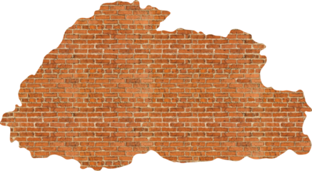 bhutan map brick wall texture.
