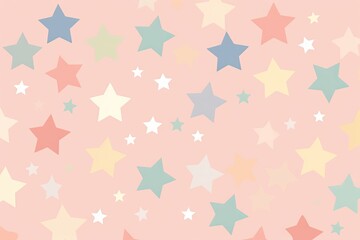 colorful star pattern on a pink background