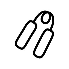 Hand drawn grip trainer doodle line icon