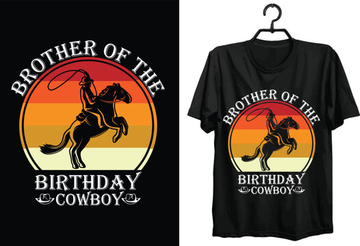 Cowboy T-shirt Design. Funny Gift Item Cowboy T-shirt Design For All Cowboy Lover And Peoples.