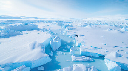Fototapeta na wymiar iceberg in polar regions climate change