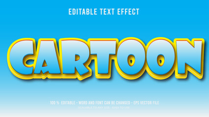 cartoon editable text effect © mawan02