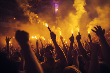 people dancing in the concert