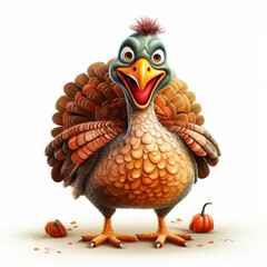 Illustration of cartoon Turkey