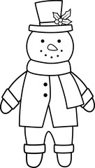 snowman outline