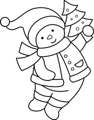 snowman outline