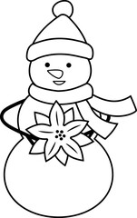 snowman outline