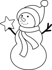 snowman outline