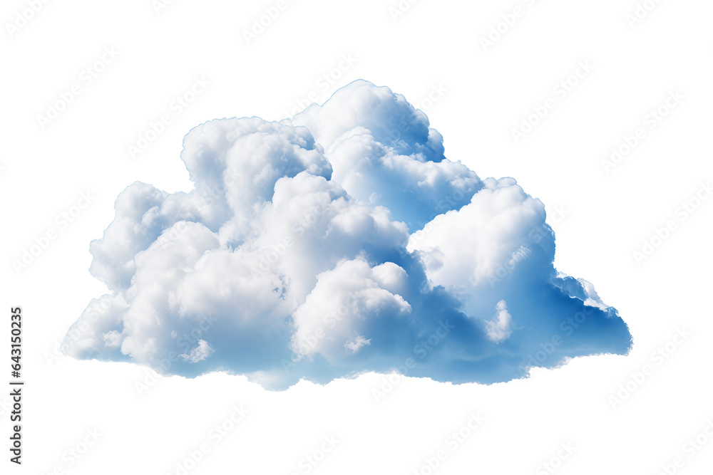 Poster High-quality transparent cloud PNG image with realistic shading and lighting effects