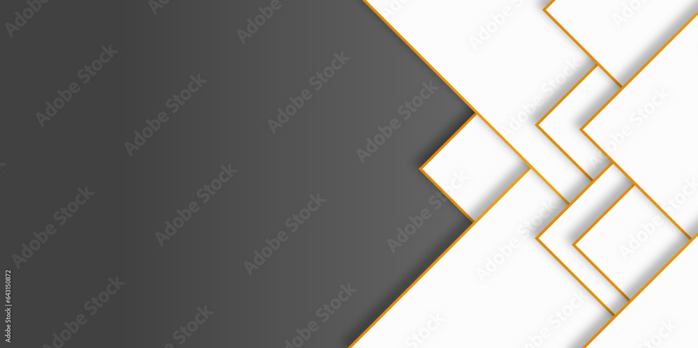 Aufkleber abstract white grey and gold lines on black background modern design. vector abstract futuristic dig