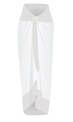 White summer skirt. vector illustration