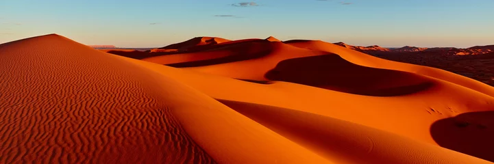 Zelfklevend Fotobehang Sand dunes in the Sahara Desert, Merzouga, Morocco © Artur Nyk