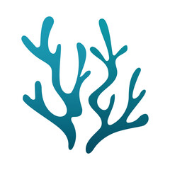 Obraz premium seaweed sea corals vector illustration