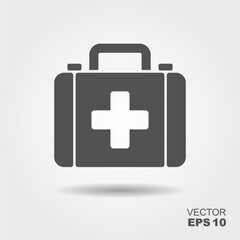 Fototapeta premium Medical box Icon. Flat Vector EPS Symbol Illustration.