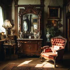 Fototapeta na wymiar interior of luxury room