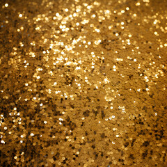 Gold glitter background. Generative ai. 