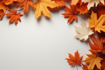 Fototapeta premium Leaf pattern. autumn leaves 