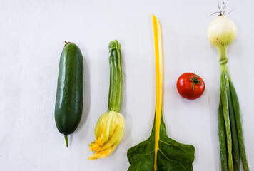 Selection Of Prize Vegetables Entered Into A Village Autumn Show