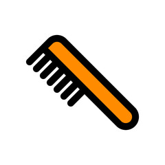 Editable hair comb vector icon. Cosmetics, makeup, skincare, beauty. Part of a big icon set family. Perfect for web and app interfaces, presentations, infographics, etc