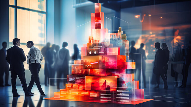 Visualization of corporate strategy layers