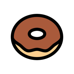 Obraz premium Editable donut vector icon. Bakery, coffee shop, restaurant, drink, beverages. Part of a big icon set family. Perfect for web and app interfaces, presentations, infographics, etc