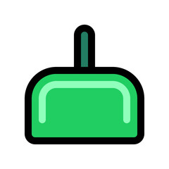 Editable dustpan vector icon. Part of a big icon set family. Perfect for web and app interfaces, presentations, infographics, etc